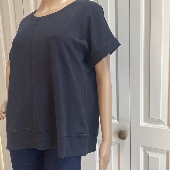 Green Tea Womens Oversized M Black Short Sleeve Tee Shirt. So soft. - Picture 4 of 9